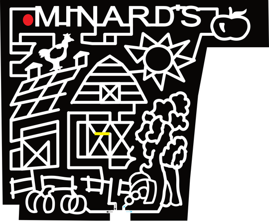 23_NY_Clintondale Minard's, Apple, Rooster, Sun, Barn, Tree, Pumpkin, Fence