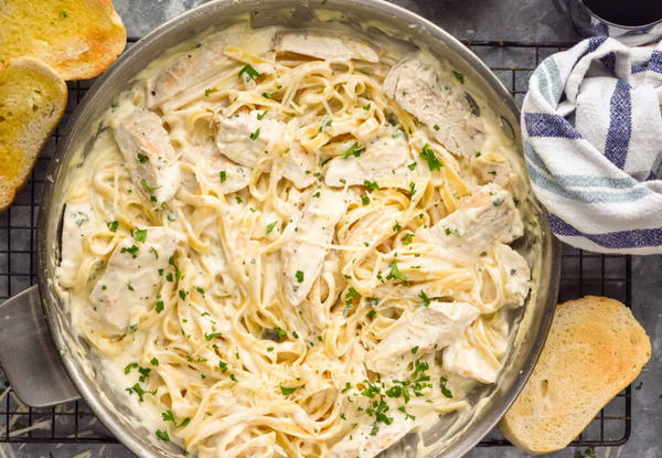 Light Chicken Alfredo