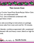 Tres Leches Cake