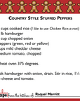 Country Style Stuffed Peppers