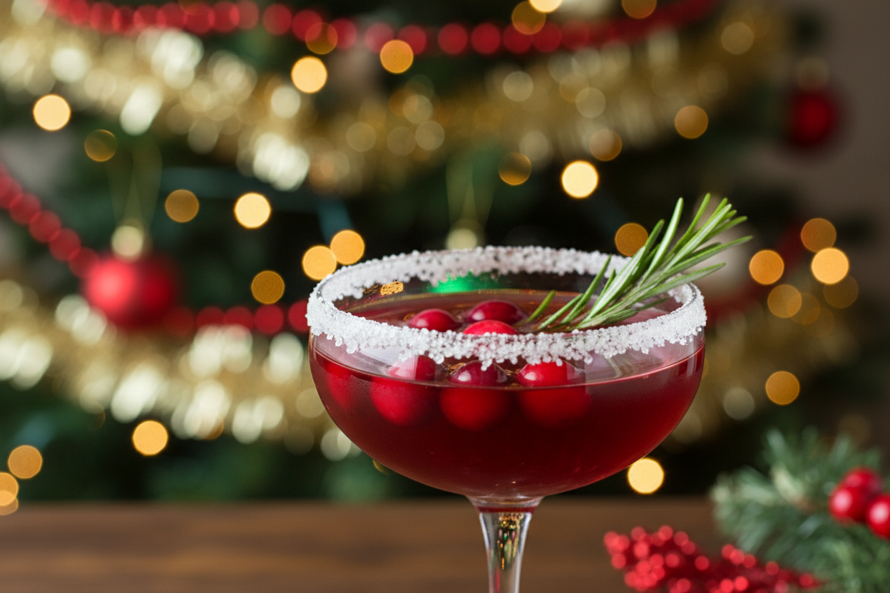 red christmas drink