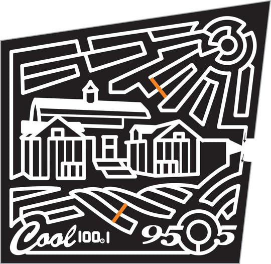 06_ONT_Bloomsfield A Ontario, Barn, farm, Sun, sponsor, cool 100.1, sponsor, logo