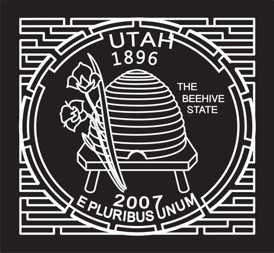 06_UT_Lehi A Utah, beehive, coin, Flower