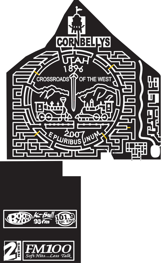 06_UT_Lehi D Utah, coin, golden spike, railroad, Train, 2 news, fm 100, logo