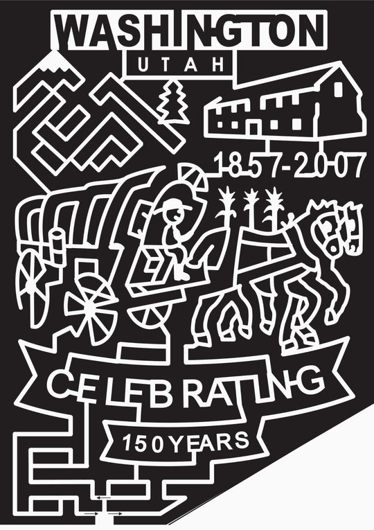 07_UT_Washington Utah, Wagon, Horse, Corn, Mountain, Barn, covered wagon.jpg