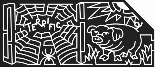 08_UT_Wellsville Utah, Pig, Sun, Spider, spiderweb, 2008, charlottes web.jpg