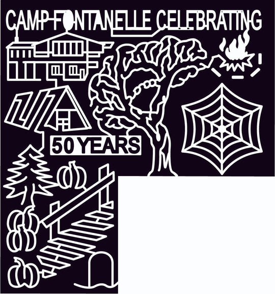 09_NE_NIckerson spiderweb, campfire, Tree, Pumpkin, Nebraska, web, pine, Building, structure, 2009, steps, stairs