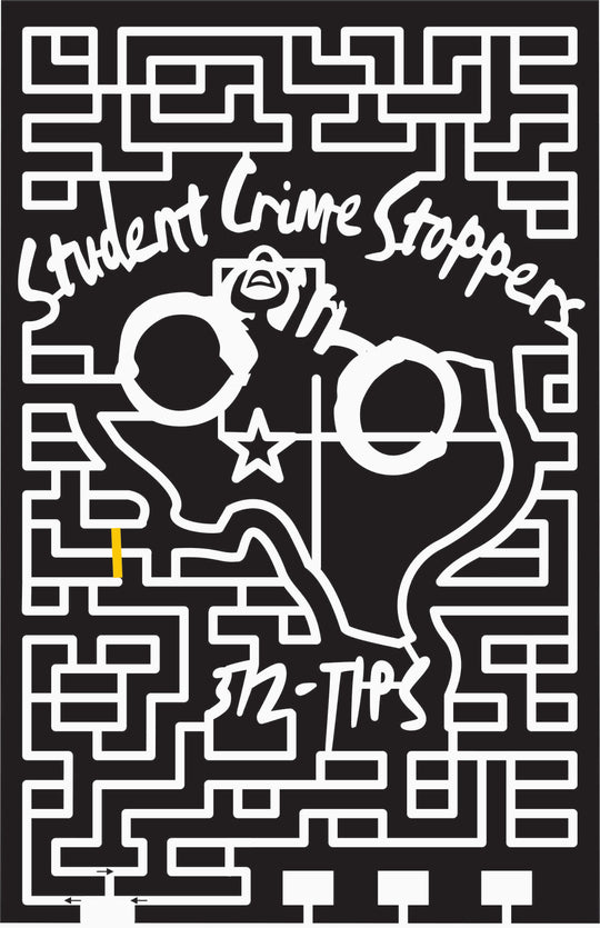 10_TX_Amarillo star, Texas, 2010, Crime, Cuff, Handcuff, Student, Jail, Stopper, logo, charity