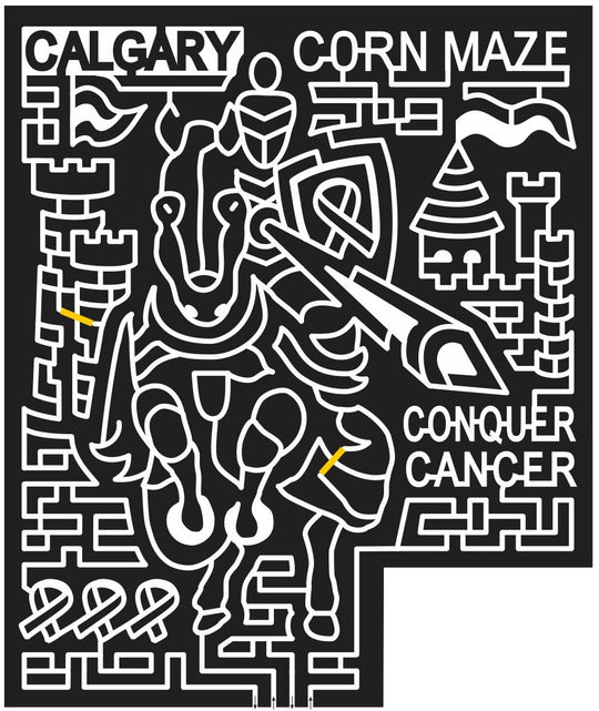 11_AB_Calgary Knight, Horse, castle, Ribbon, Cancer, cure, Alberta, mid, evil, Shield, Flag, 2011, conquer.jpg