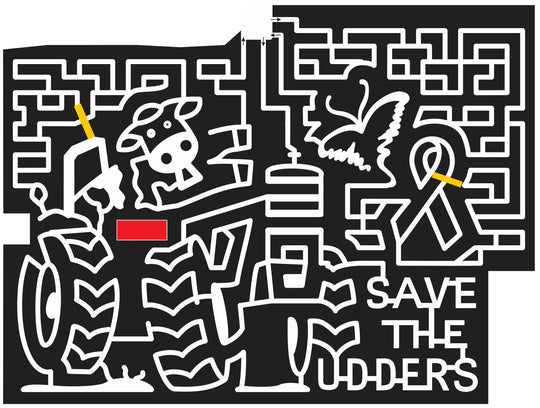 11_KS_Grantsville Kansas, Cow, Tractor, Ribbon, Butterfly, Animal, insect, cartoon, 2011, udders.jpg