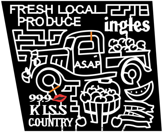 11_NC_Canton North Carolina, Truck, classic, fruit, Lips, Kiss, Corn, Watermelon, logo, sponsor, Radio, ingles, local, Produce, 2011.jpg
