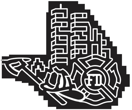 11_WV_Milton West Virginia, fire department, Fire, ax, Hat, Building, Hero, heroes, firemen, twin towers, new york city, nyc, structure, 2011.jpg