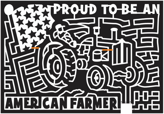 12_GA_McDonough Georgia, Tractor, Flag, Farmer, star, pole, 2012, Patriotic, Proud