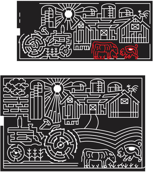 12_IN_Greenfield_2 Indiana, Tractor, farm, Barn, Rooster, Pig, Grass, Field, Sun, Animal, 2012, Chicken, silo