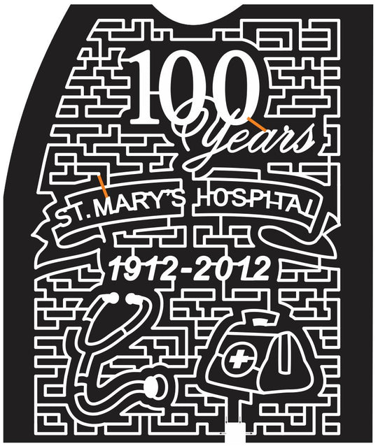 12_MD_Loveville Maryland, hospital, stethoscope, Bag, medical, 2012, 100, Years, Ribbon, banner, charity, sponsor, logo