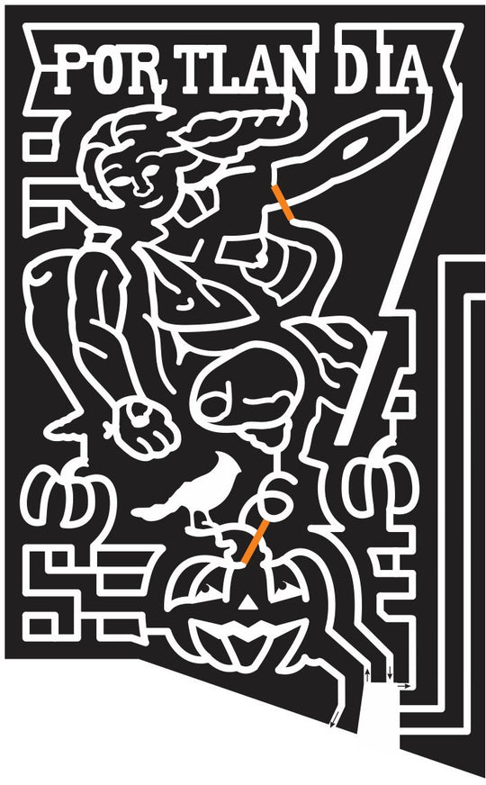 12_OR_Portland Oregon, Statue, Bird, Pumpkin, 2012, Girl, lady, portlandia