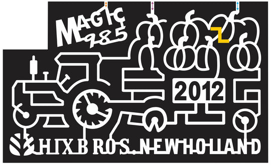 12_TN_Sparta Tennessee, Tractor, Wagon, Pumpkin, New Holland, equipment, radio logo, logo, sponsor, 2012, hix bros