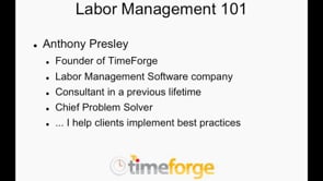 Employee Training, Anthony Presley