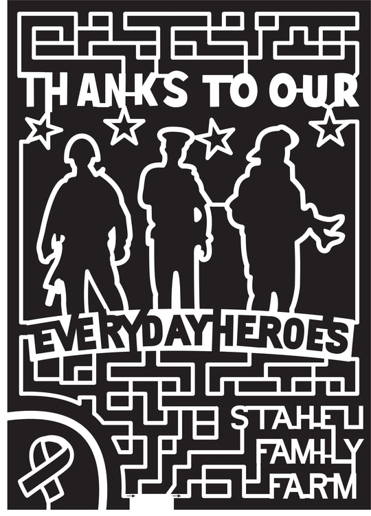 15_UT_Washington 2015, Utah, Washington, Ribbon, Thanks to Our Every Day Heroes, Staheli Family Farm, Troops, Army, USA, Police Department, Officer, Fire Department, Fire Fighter