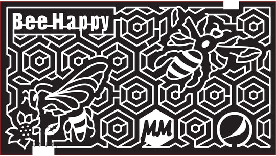 15_WY_Casper 2015, Wyoming, Casper, Bee Happy, MM, Sunflower, Insect, Insects, Bug, Bugs, Wing, WIngs, Honeycomb, Honey, Hexagon, bee,