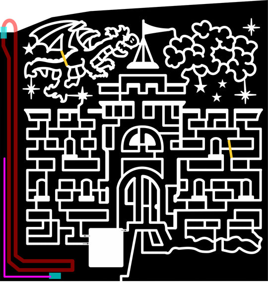 16_NY_Buffalo, 2016, New York, castle, dragon, flag, clouds, star, building