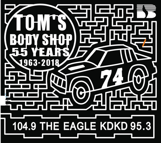 18_MO_Lowry City Tom's body shop 55 years 1963-2018 race car 74 104.9 the eagle KDKD 95.3