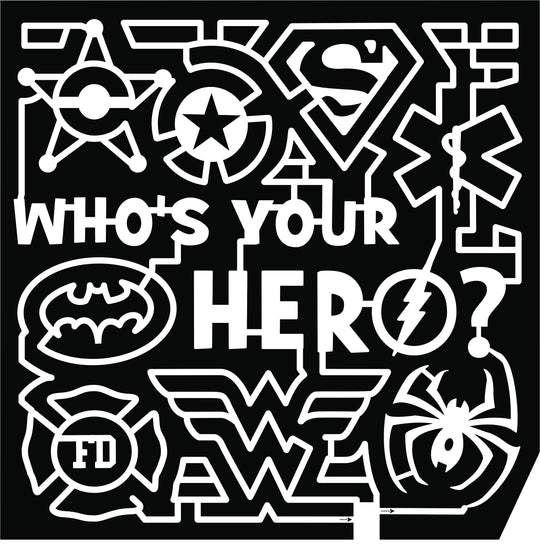 18_NC_Shelby who's your hero ? FD Police Fire Ambulance EMT spider wonder woman superman star batman  lightning bolt flash captain america