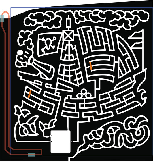 18_NY_Buffalo  pirate ship water clouds flag cannon sail