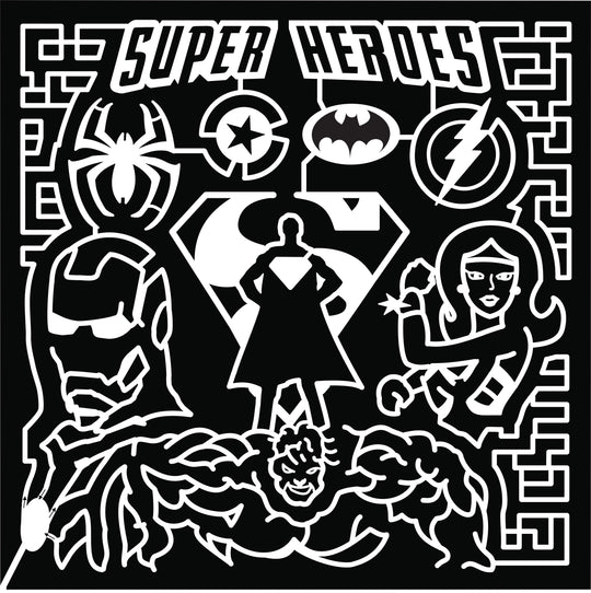 18_PA_New Wilmington super heroes spiderman superman ironman hulk wonder woman lightning bolt star