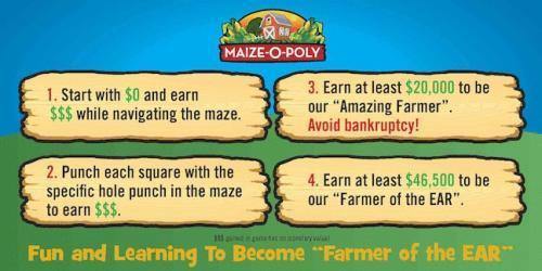 MAiZE-O-Poly Instruction Banner - The MAiZE