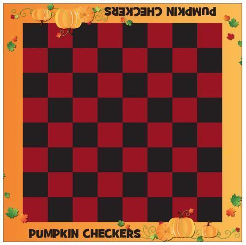 Pumpkin Checkers Board - The MAiZE