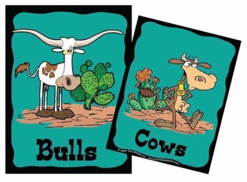 Bull and Cow Restroom Signs - The MAiZE