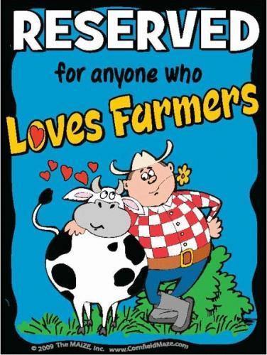 Love Farmers Parking Sign - The MAiZE