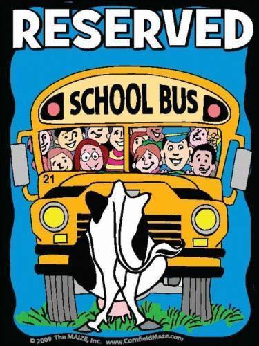 School Bus - Cow - The MAiZE
