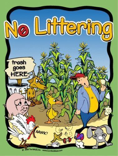 No Littering Sign