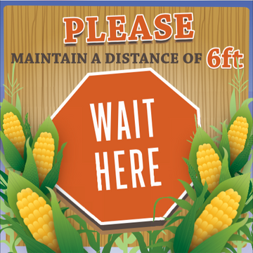 5-pack of 8 foot Marker Signs - The MAiZE