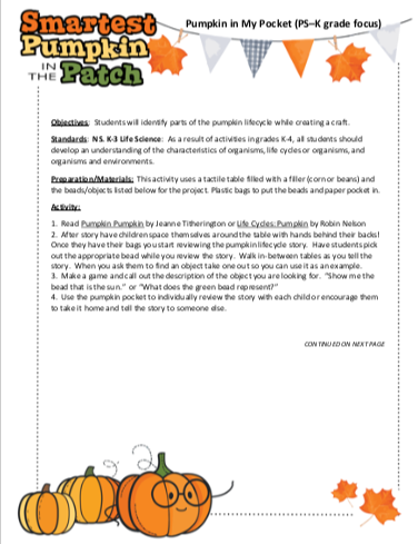 Pumpkin Curriculum Materials - The MAiZE