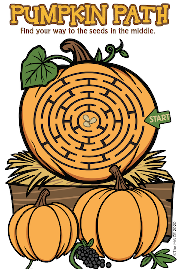 Munchkin Pumpkin Kit Sticker & Activity Card - The MAiZE