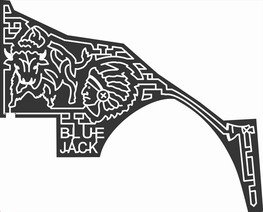 10_MS_Popalville 2010, Axe, Bull, Horns, Blue Jack, Indian, Hatchet, chief, buffalo