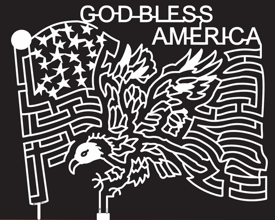 15_OH_Hamilton, 2015, Ohio, Hamilton, flag, eagle, patriotic, god bless america, stars