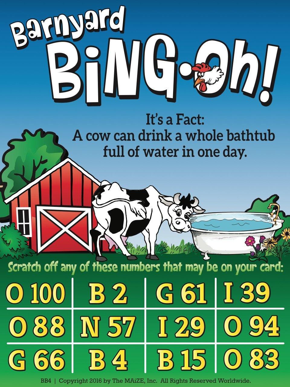 Barnyard Bingo Signs - The MAiZE
