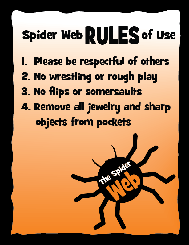 Spider Web Rules Sign