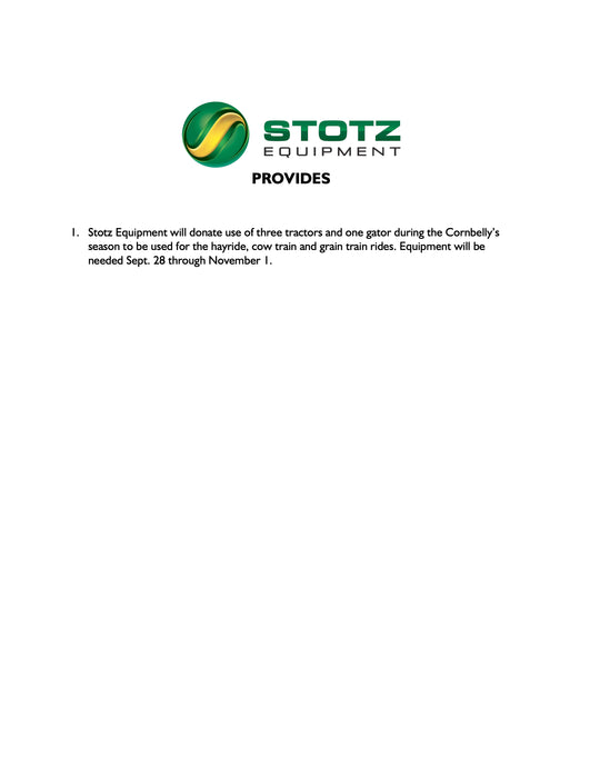Proposal for Marketing Partnership Stotz Equipment