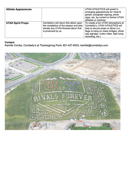 Partnership Sponsorship Utah Athletics Proposal